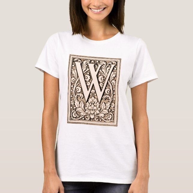 Gerahmte Monogramm "W" - Shirt (Vorderseite)