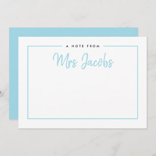 Gerahmte Note Custom Colors Personalisiert Station Feiertagskarte