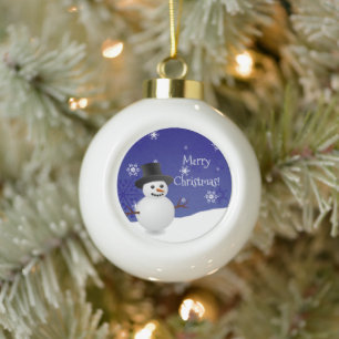 Gerahmte Ornamente aus der Winterszene von Blue Sn