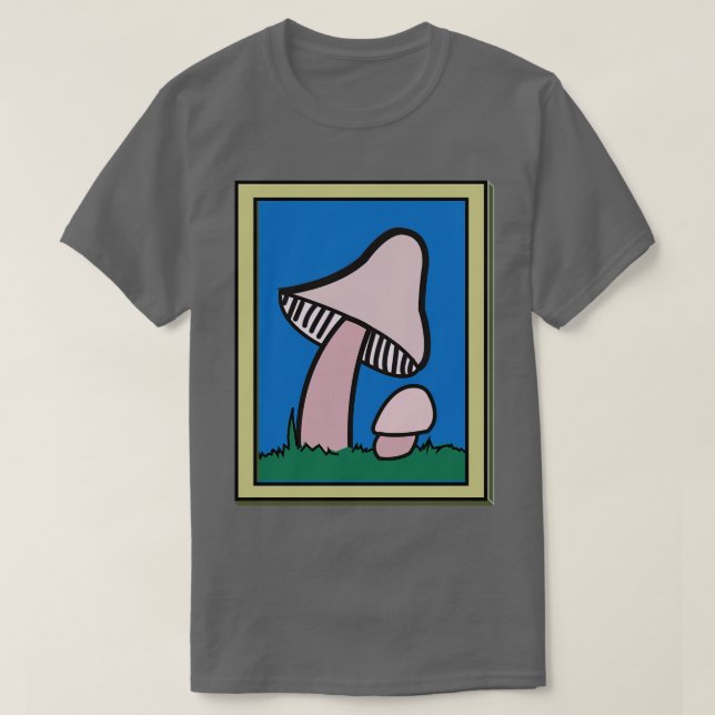 gerahmte Pilze T-Shirt (Design vorne)