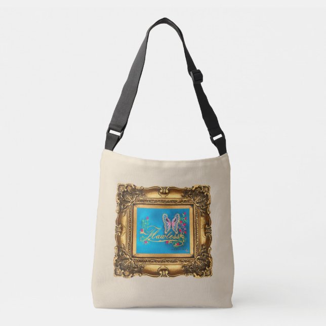 Gerahmte Schmetterlingsverpackung (Mittel) Tragetaschen Mit Langen Trägern (Vorderseite)