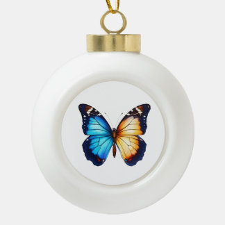 Gerahmte Schneeflocke Keramik Kugel-Ornament