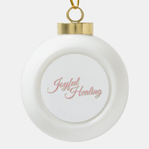 Gerahmte Schneeflocke Keramik Kugel-Ornament