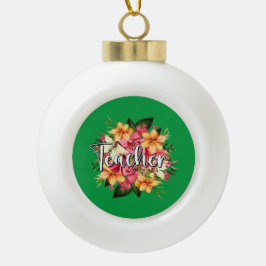 Gerahmte Schneeflocke Keramik Kugel-Ornament