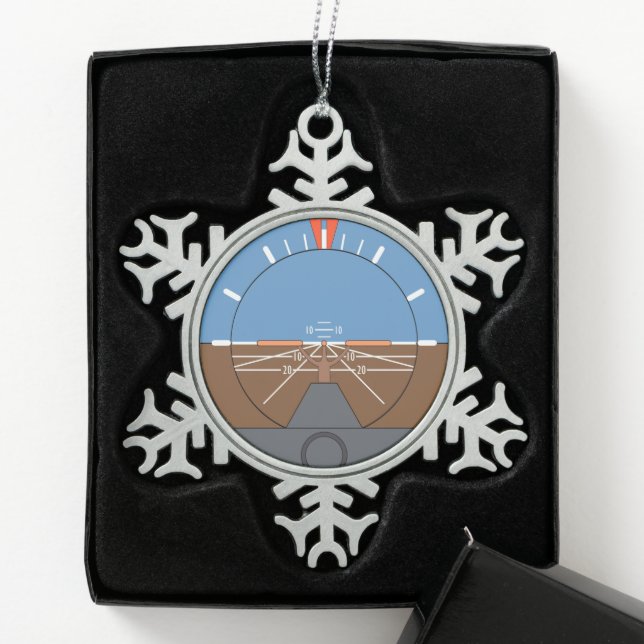 Gerahmte Schneeflocke Schneeflocken Zinn-Ornament (Box)