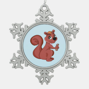 Gerahmte Schneeflocke Schneeflocken Zinn-Ornament