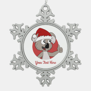 Gerahmte Schneeflocke Schneeflocken Zinn-Ornament