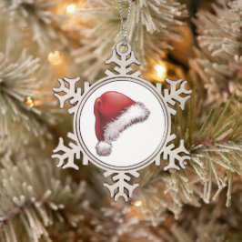 Gerahmte Schneeflocke Schneeflocken Zinn-Ornament