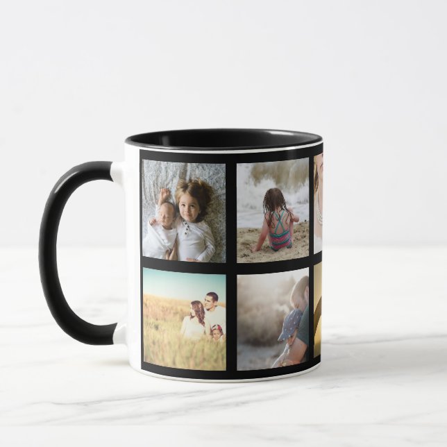gerahmte Schwarzweißbilder Tasse (Links)