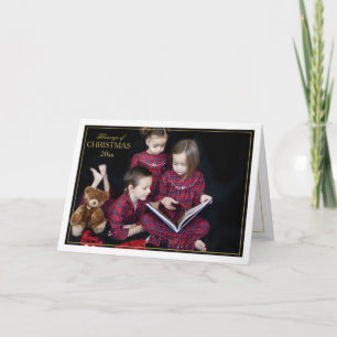 Gerahmte Weihnachtssegmente Faltkarte Feiertagskarte