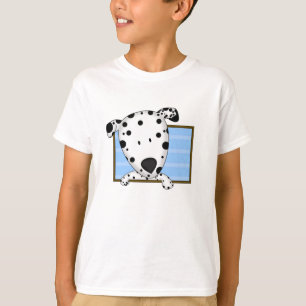 Gerahmten Cartoon-Dalmatiner-Kindes T-Shirt
