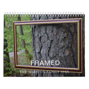 GERAHMTER 12-monatiger Kalender