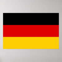Gerahmter Druck mit der Flagge Deutschlands