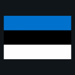 Gerahmter Druck mit der Flagge Estlands Poster<br><div class="desc">Feiern Sie nationalen Stolz in zeitlosem Stil mit diesem gerahmten, eleganten Print mit der Flagge Estlands! Dieses gerahmte Kunstwerk wurde entworfen, um eine kühne und aussagekräftige Aussage zu machen, und zeigt die ikonische Trifarbe Blau, Schwarz und Weiß in einem sauberen, hochauflösenden Druck, der Estlands Geschichte und kulturelle Identität würdigt. Egal,...</div>