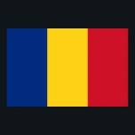 Gerahmter Druck mit der Flagge Rumäniens Poster<br><div class="desc">Eleganter gerahmter Druck mit der Flagge Rumäniens.</div>