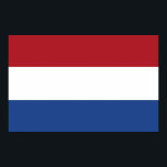 Gerahmter Druck mit der niederländischen Flagge Poster<br><div class="desc">Eleganter gerahmter Druck mit Flag of Netherlands.</div>