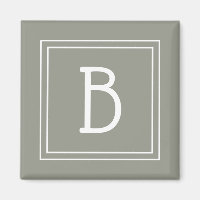 Gerahmter Minimalistischer Mit Monogramm Buchstabe