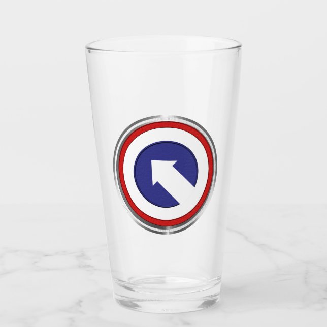 gerahmter Patch für den Support für das erste Korp Glas (Vorderseite)