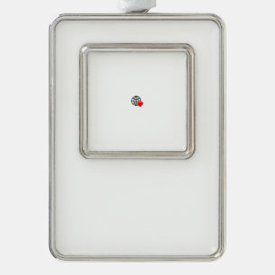 Gerahmter Schmuck   Vertikales Erinnerungs-Geschen Rahmen-Ornament Silber