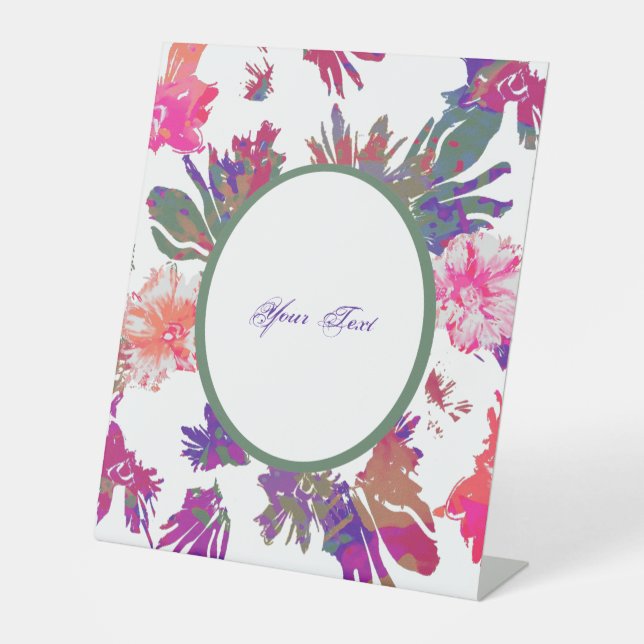 Gerahmtes Design Sockelschild (Vorderseite)