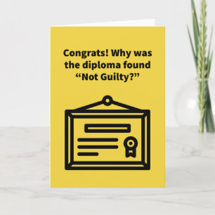 Gerahmtes Diplom - Abschluss Karte