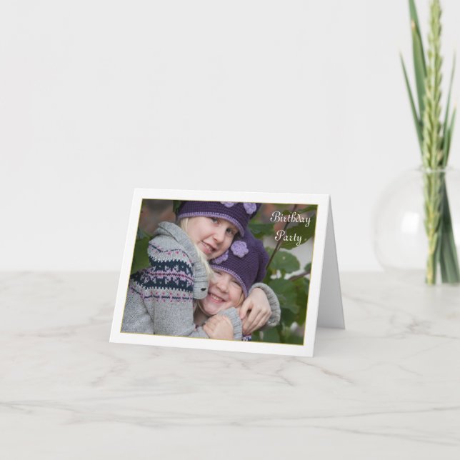 Gerahmtes Foto Einladung (Vorderseite)