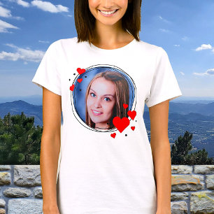 Gerahmtes Foto Valentinstag T-Shirt