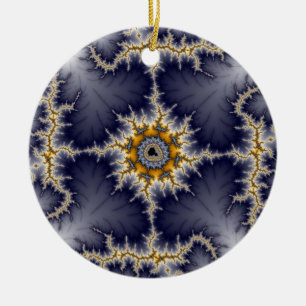 Gerahmtes Fraktal Keramik Ornament