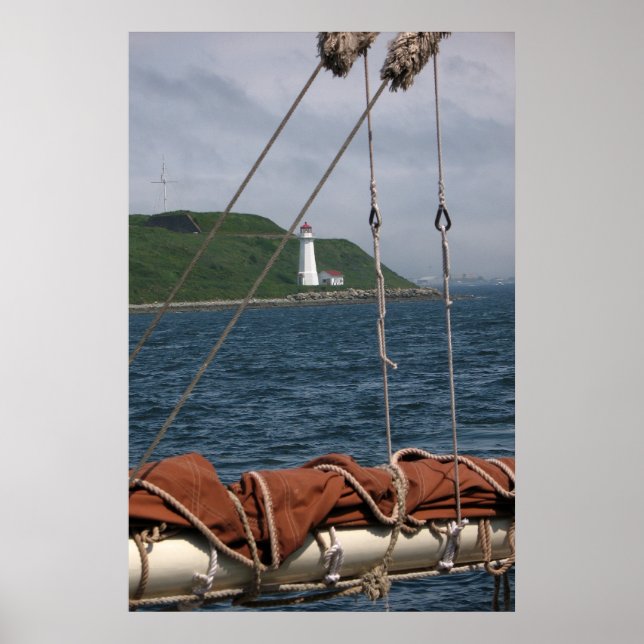 Gerahmtes Leuchtturm Poster (Vorne)