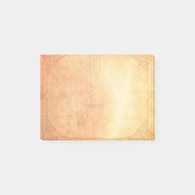 Gerahmtes Papier mit Leerlaufdrehung Post-it Klebezettel (Vorderseite)