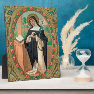 Gerahmtes Portrait der Rose Lima (Detail; K 48) Fotoplatte