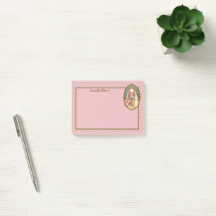 Gerahmtes Portrait der St. Rose Lima (M 024b) Post-it Klebezettel