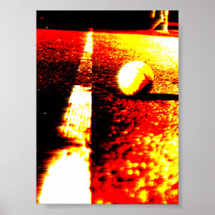 Gerahmtes Tennisplakat Poster