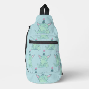 Gerald der Kobold Süßes mürrisches Fantasie-Wese Crossbody Bag