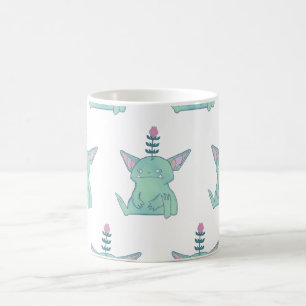 Gerald der Kobold Süßes mürrisches Fantasie-Wese Kaffeetasse