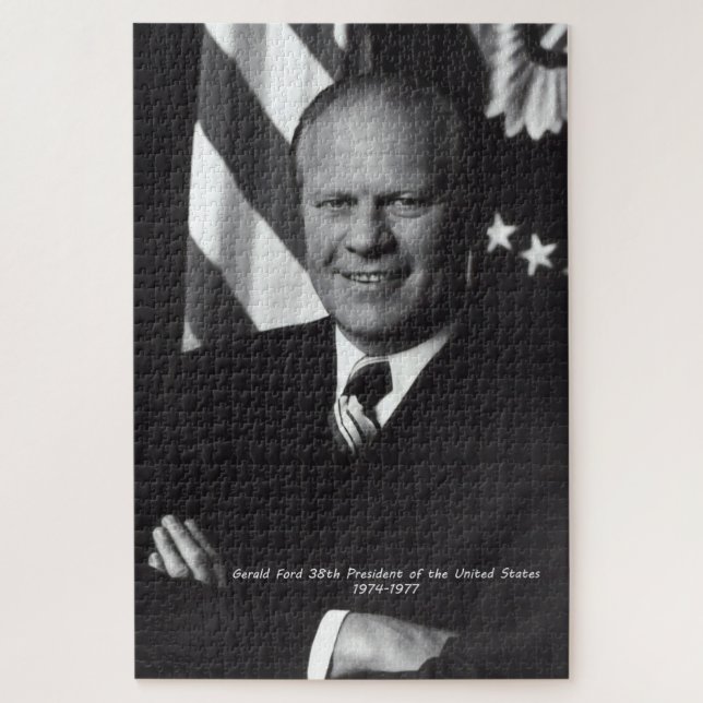 Gerald Ford 38. Präsident der Vereinigten Staaten  Puzzle (Vertikal)