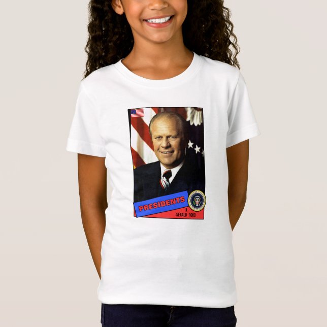 Gerald Ford Baseball Card T-Shirt (Vorderseite)