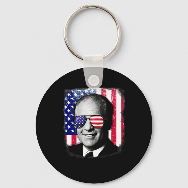 Gerald Ford US Flag 4. Juli Schlüsselanhänger (Vorderseite)