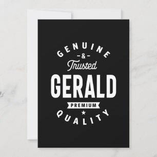 Gerald Personalisiert Name Birthday Einladung