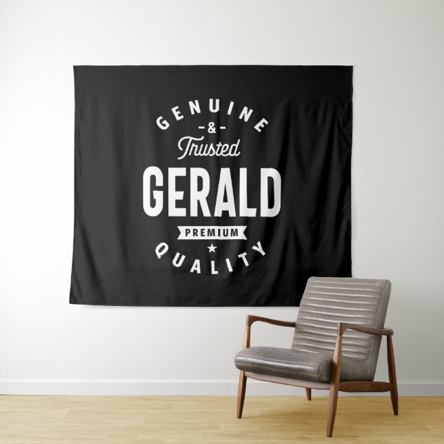 Gerald Personalisiert Name Birthday Wandteppich (Beispiel (Horizontal))