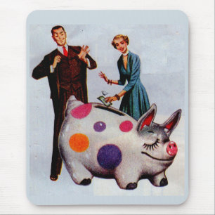 Gerald und Louise fütterte das Schwein Mousepad