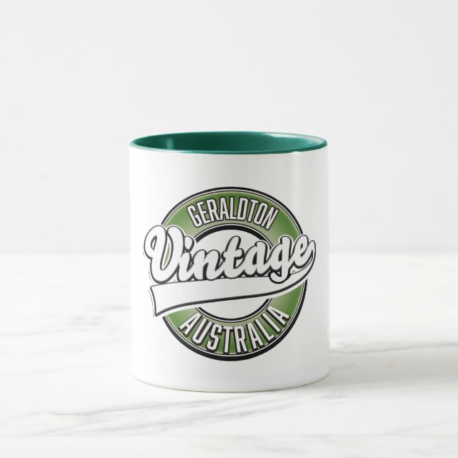 Geraldton australia Vintages Logo Tasse (Zentrum)