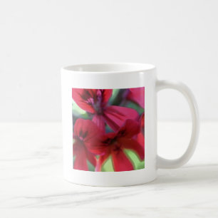 Geranien gestrichen kaffeetasse