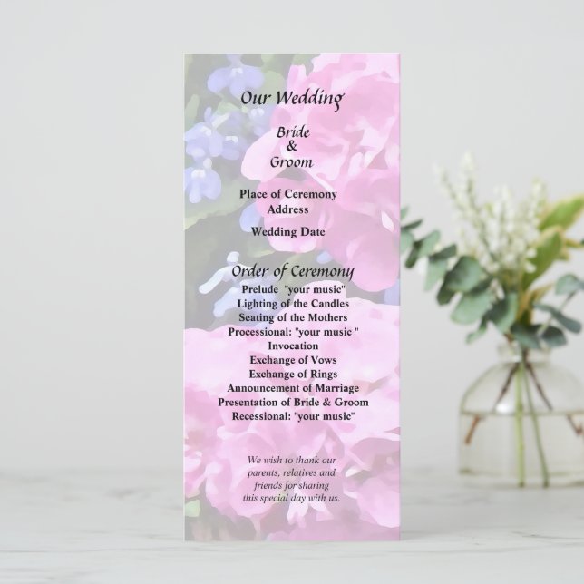 Geranien und Periwinkle Programm (Stehend Vorderseite)