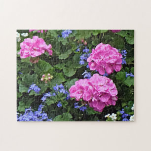 Geranien und Periwinkle Puzzle