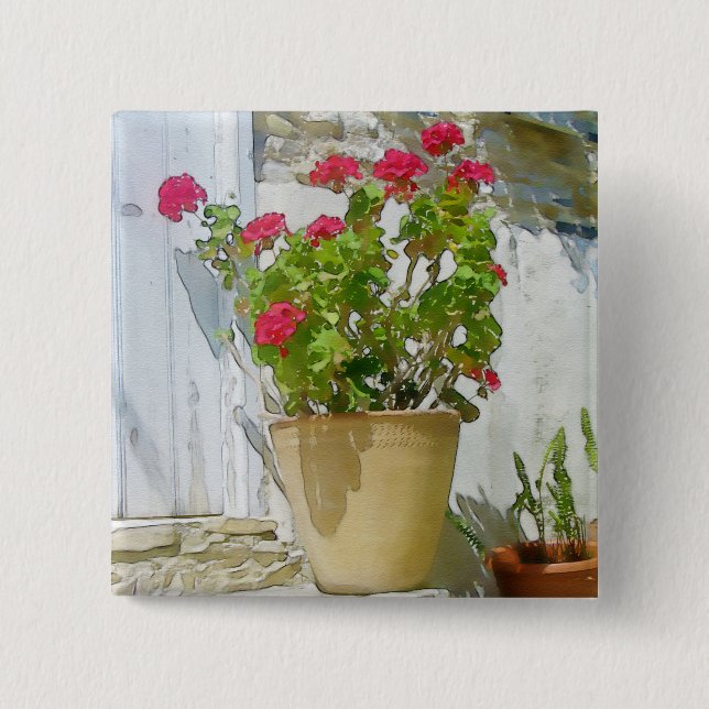 Geranine Button (Vorderseite)