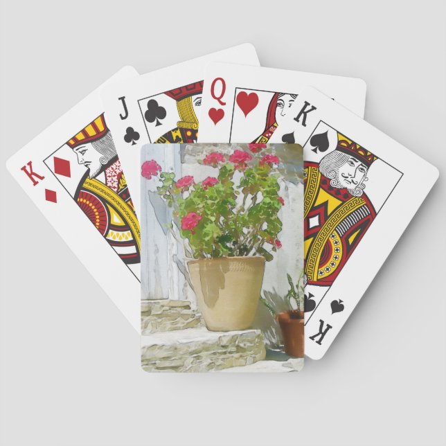 Geranine Spielkarten (Rückseite)