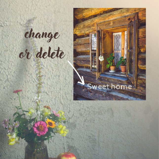 Geranium Blume am Fenster Poster (Von Creator hochgeladen)
