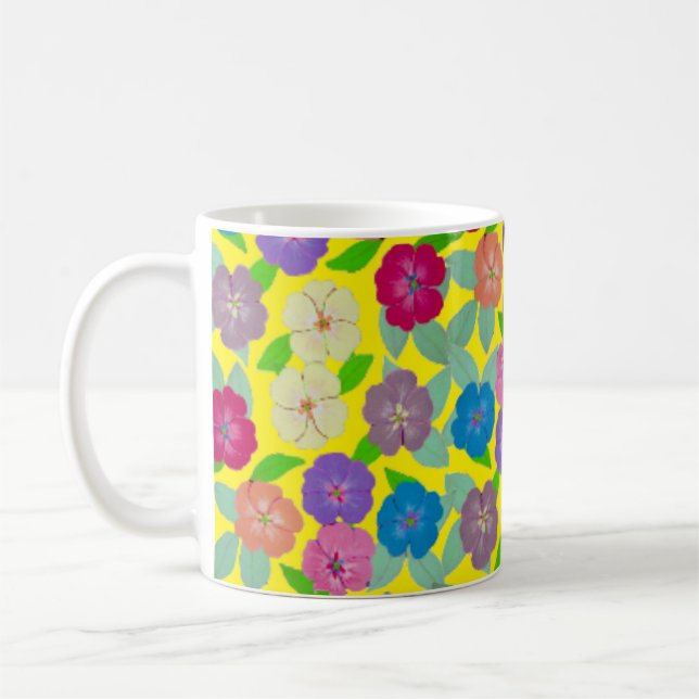 Geranium Blume Kaffee Tasse (Links)