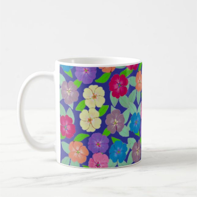 Geranium Blume Kaffee Tasse (Links)